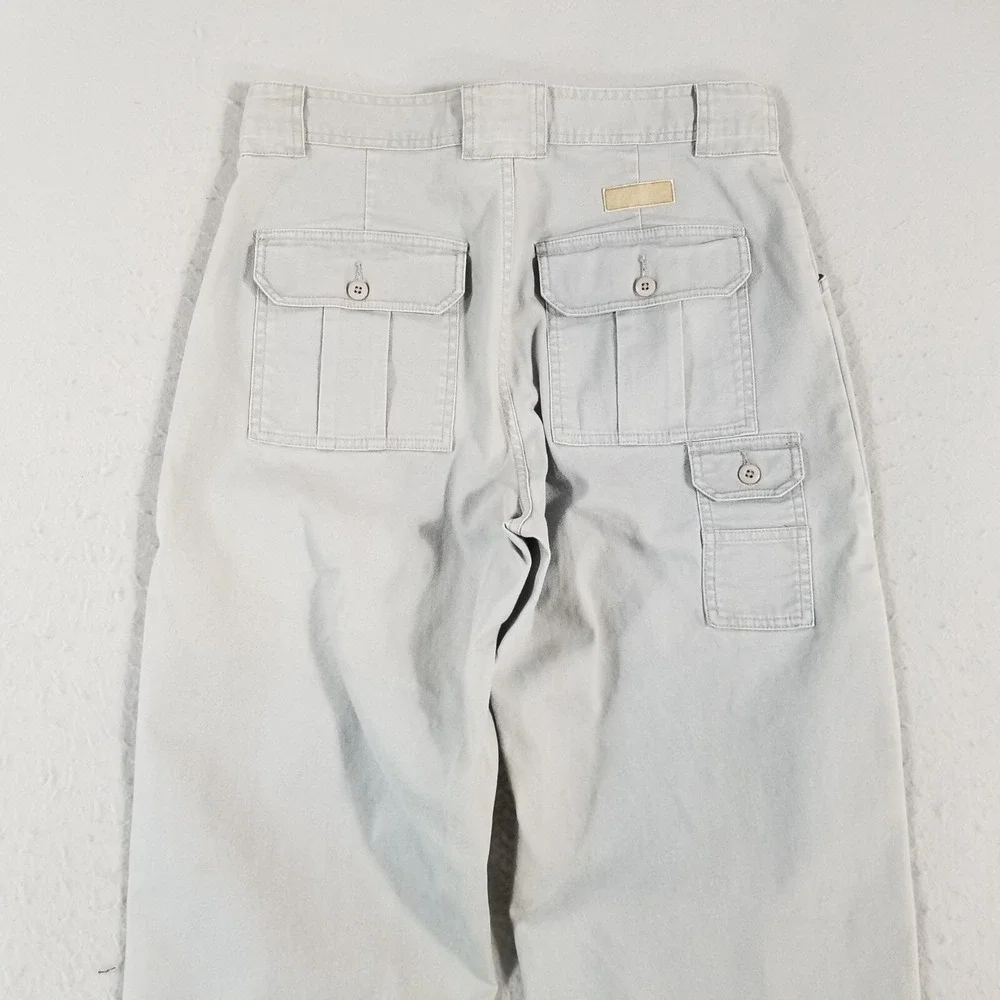 Cabela's 7 pocket cargo hiking pants men's 34x34 gray outdoor adventure